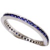 Pompeii3 1/2ct Channel Set Sapphire Eternity Ring 14K White Gold - 2 of 4