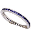 Pompeii3 1/2ct Channel Set Sapphire Eternity Ring 14K White Gold - image 2 of 4