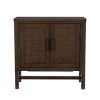 Powell Fulmer Solid Wood 2 Basketweave Doors and a Adjustable Shelf Accent Cabinet - image 3 of 4