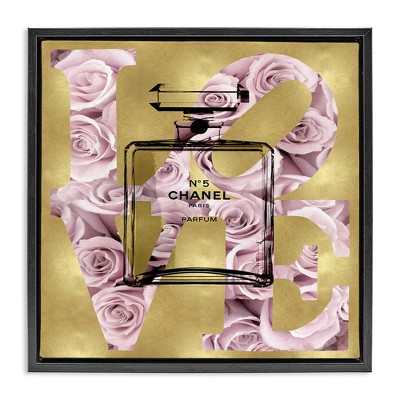 Stupell Industries Fashion Love Rose Perfume, 25" x 25"