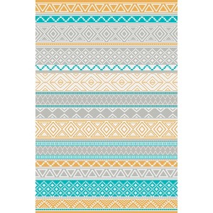 Outdoor Plastic Straw Rug Outdoor Reversible Plastic Camping Mats Easy Cleaning Non Shedding Patio Rug - 1 of 1