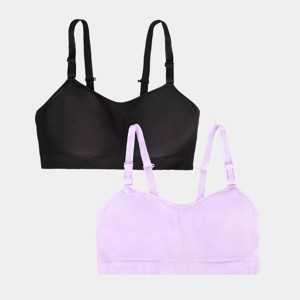 Fruit of the Loom Women's 360 Stretch Seamless Support Wireless Bra 2 Pack - 1 of 4