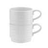 Portmeirion Sophie Conran White Stacking Cups, Set of 2 - 2 of 4