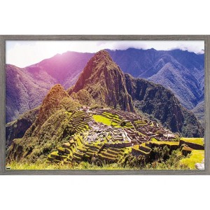 Trends International Wonders of the World - Machu Picchu Framed Wall Poster Prints - 1 of 4