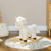Whisen Toddler Plush Unicorn Rocking Horse with Handle Grips, Riding Rocker Chair Toy Gift for 2-4 Years Old - White - 2 of 4