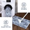 Modern Geometric Washable Area Rug,Low-Pile Non-Slip Non-Shedding Carpet for Living Room, Bedroom & Nursery - 2 of 4