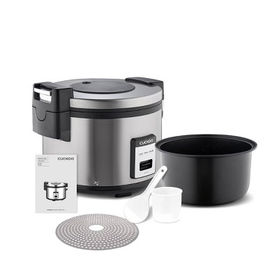 Cuckoo 30-Cup Silver Electric Commercial Rice Cooker with Nonstick Inner Pot