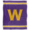 Williams College Logo Stripe Silky Touch Blanket White 50x60 - 2 of 4
