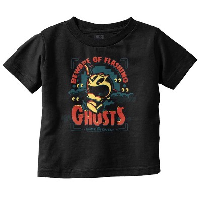 PACMAN Halloween Flashing Ghosts Toddler Baby Graphic T Shirt Brisco Brands