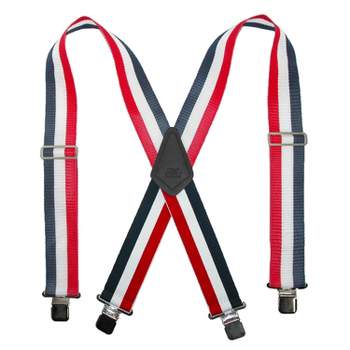 Trafalgar Men's Day Of Golf Silk Button End Suspenders
