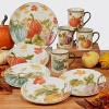 11" Earthenware Autumn Harvest Dinner Plates - Certified International - 2 of 2