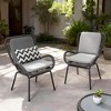 2-Piece Patio Chair Set with Soft Cushions, Sturdy Outdoor Seating for Porch, Balcony, or Lawn, Perfect for Relaxing Outdoors - 2 of 4