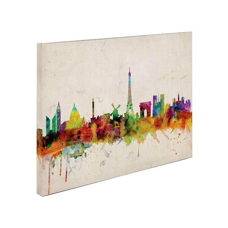 22&#34; x 32&#34; Paris Skyline by Michael Tompsett - Trademark Fine Art, 4 of 7