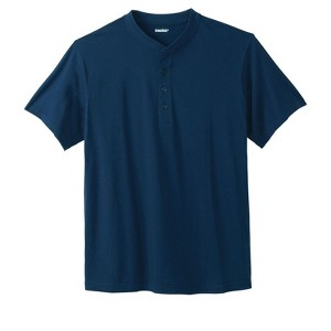 KingSize Men's Big & Tall Shrink-Less Lightweight Henley T-Shirt - 1 of 4