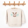 SmileyWorld Reindeer Snowflakes - Toddler Graphic Sweatshirt and Youth Graphic Sweatshirt - 3 of 4