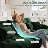 Aukfa Oversized  Sofa ,Chenille Comfy Cloud Couch with 2 Lumbar Pillows 2 Throw Pillows for Living Room,Green - 3 of 4