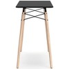 Signature Design by Ashley Contemporary Jaspeni Home Office Desk, Black/Natural - 4 of 4