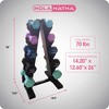 HolaHatha Hex Dumbbell Set with Hand Weights and Storage Rack - image 4 of 4