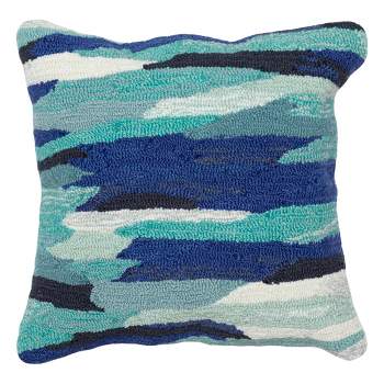 Anza Borrego Blue Throw Pillow by Ryan Studio, 22 x 22 / Borrego Blue