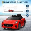Maserati Kids Electric Car 12V Ride-On Toy w/ Remote Control, Spring Suspension & LED Lights - 4-Wheel Vehicle - 3 of 4