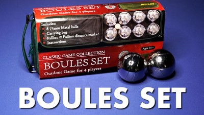  Idle Banter Games Flag Theme Metal Petanque Game Set of 8 73mm  Boules : Toys & Games