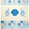 The Lakeside Collection Coral Patch Bath Collection - Shower Curtain - image 2 of 2