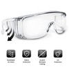 Aqulius 12 Bulk Pack Safety Glasses Over Eyeglasses (Anti-Fog & Scratch Resistant) Crystal Clear - OTG Safety Goggles - 2 of 4