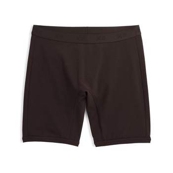 TomboyX Boy Short Underwear, Cotton Stretch Comfortable Boxer Briefs,  (XS-6X) Black X= Rainbow XXX Large