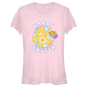 Juniors Womens Care Bears Hoppy Easter Funshine T-Shirt - 1 of 4