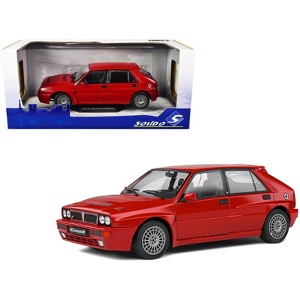 1991 Lancia Delta HF Integrale Rosso Corsa Red 1/18 Diecast Model Car by Solido - 1 of 4