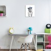 Stupell Industries Adorable Monochrome T-Rex Dinosaur Blue Glasses Illustration Wall Plaque Art, 13" x 19" - 3 of 4