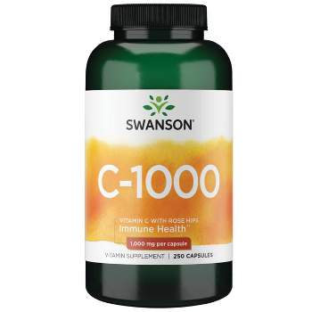 Swanson Vitamin C with Rose Hips 1,000 mg Capsule 250ct