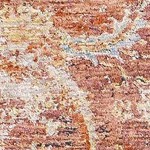 rust, dusty pink, teal