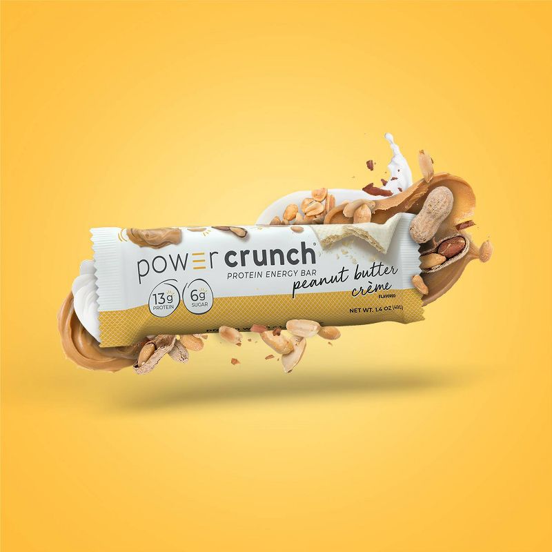 Power Crunch Peanut Butter Cream Wafer Protein Energy Bar - 5pk, 4 of 12