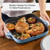 KitchenAid 11" Enameled Cast Iron Square Grill and Roasting Pan - Blue Velvet - 4 of 4