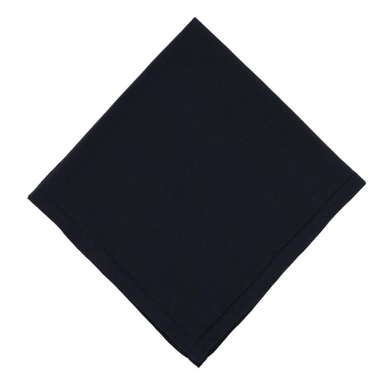 CTM Large Black Hemstitched Handkerchief, 1 of 3