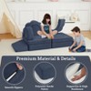 11Pcs Kids Play Couch, Modular Toddler Sofa Set for Creativity, Fort Building & Playroom or Bedroom Furniture - 4 of 4