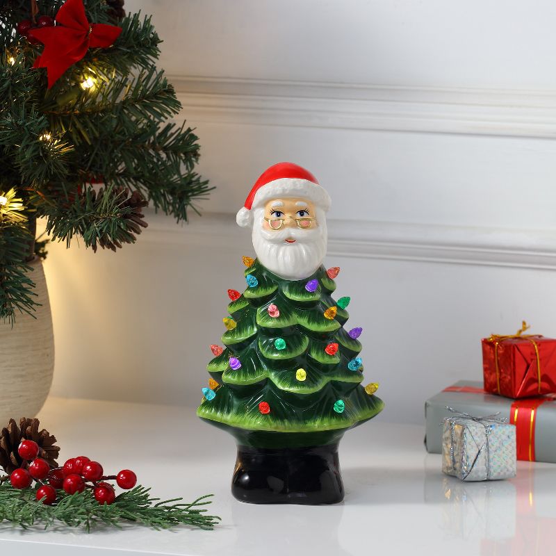 Mr. Christmas 8.5" Nostalgic Ceramic LED Holiday Character Christmas Tree, 2 of 6