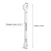 Unique Bargains 3cr13 Stainless Steel Chrome Plated Thin Metric Double Open-Ended Wrench - 2 of 4