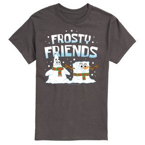 Men's - SpongeBob SquarePants - Frosty Friends Patrick and Spongebob Short Sleeve Graphic T-Shirt - 1 of 4