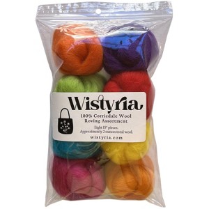 Wistyria Editions Wool Roving 15" .25oz 8/Pkg - 1 of 3
