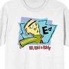 Ed Edd N Eddy Ed In Blue & Purple Frames Crew Neck Short Sleeve Men's White T-shirt - 2 of 3