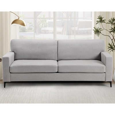 Garvee Couch for Living Room 83-inch Comfy Sofa Couch 3 Seater Couch Modern Sofa with Deep Seat for Bedroom Apartment Home Office, Light Gray
