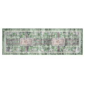 COZONY Vintage Floral Area Rug, Refined Washable Thin Carpet Non Slip for Living Room Bedroom Entryway Study - 1 of 4