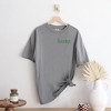 Simply Sage Market Women's Embroidered Lucky Typewriter Short Sleeve Garment Dyed Tee - 2 of 2