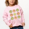 The Juniper Shop Smiley Flowers With Sunglasses Youth Ultra-Soft Graphic Sweatshirt - 2 of 3