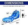 HeroKiddo Dolphin 13’ Water Slide with Attached Pool and Blower - 3 of 4