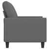 vidaXL 2-seater Sofa Dark grey 100% polyester 47.2 in seat width - 3 of 4