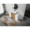 Vynxaria 48 in. Single Freestanding Glossy White Imitation Oak Plywood Bath Vanity with White Ceramic Top KD-PACKING Ready to Assemble - 2 of 4