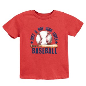 The Juniper Shop Just A Boy Who Loves Baseball Youth Short Sleeve Tee - 1 of 4